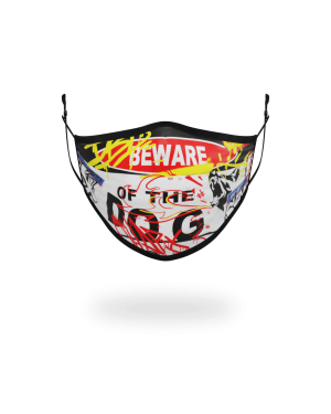 ADULT BEWARE OF THE DOG FORM-FITTING FACE MASK