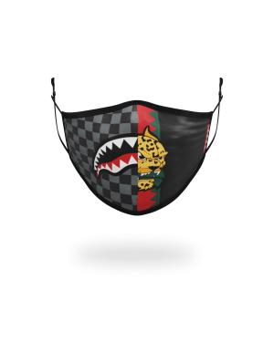 ADULT SPUCCI SPLIT FORM-FITTING FACE MASK