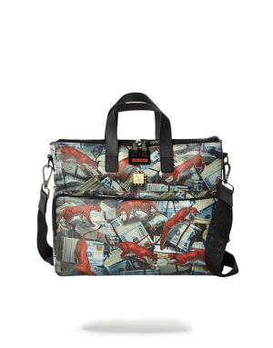 RED LEOPARD MONEY TRAVEL CASE