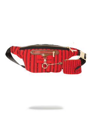 REVERSE SHARKS IN PARIS CROSSBODY RED