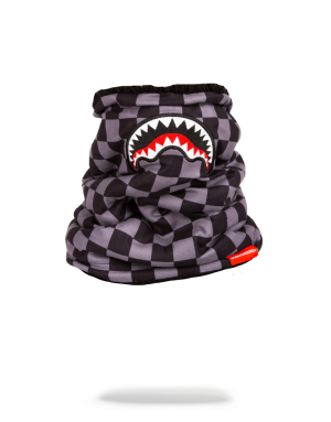 CHECKERED SHARK NECK WARMER