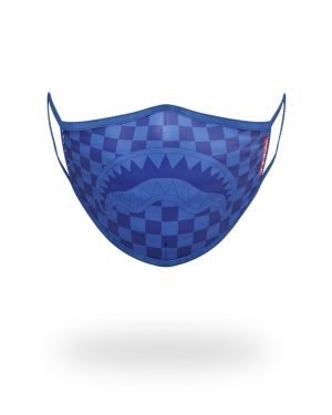 SHARKS IN PARIS BLUE FORM-FITTING MASK