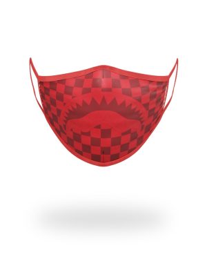 SHARKS IN PARIS RED FORM-FITTING MASK