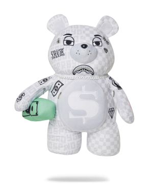 SPLIT THE CHECK PEARL MONEYBEAR TEDDYBEAR BACKPACK