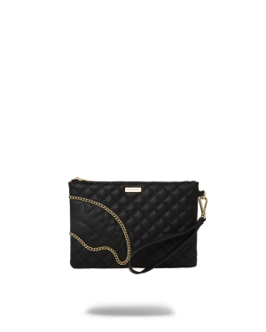 LEVELED UP SPLIT QUILT SHARK CROSSOVER CLUTCH