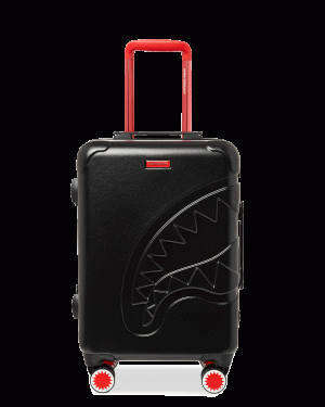 MOLDED SHARKITECTURE BLACK HARDSHELL CARRY-ON LUGGAGE