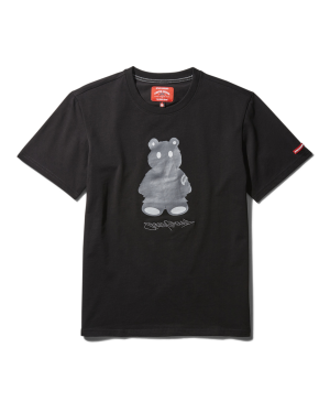SHORT SLEEVE GRAPHIC MONEY BEAR T-SHIRT BLACK