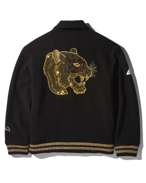 AI9 AFRICAN INTELLIGENCE GUILDED LEOPARD - SANDFLOWER COLLAB VARSITY JACKET