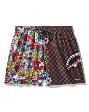 STICKER CREW SWIM SHORTS