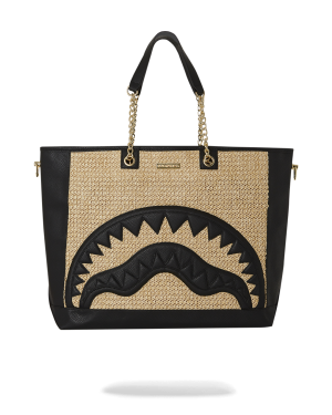 RAFFIA PALM TOTE
