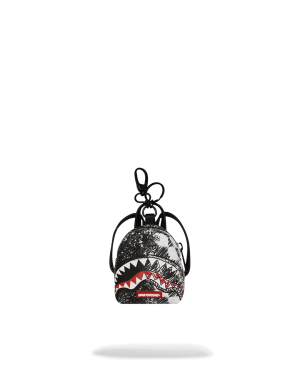 SCRIBBLE DRIBBLE CHECK BACKPACK KEYCHAIN